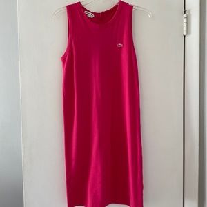 Hot pink Lacoste dress